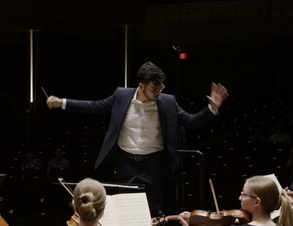 Danial Khan Sheibani conducts the UTSO