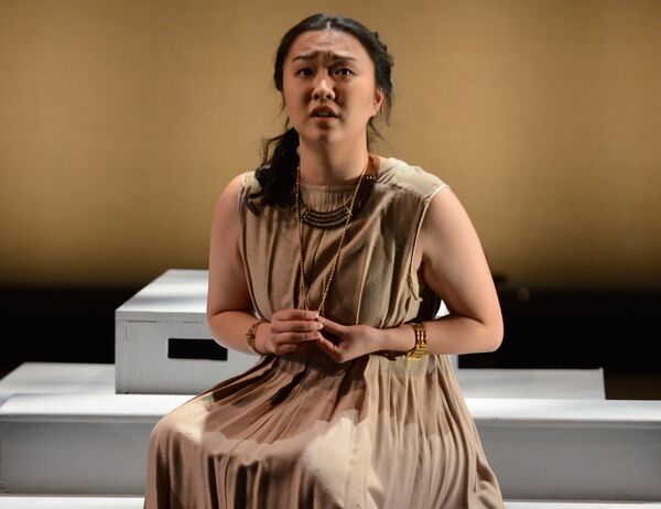 Chihiro Yasufuku performs in one of U of T's operas.