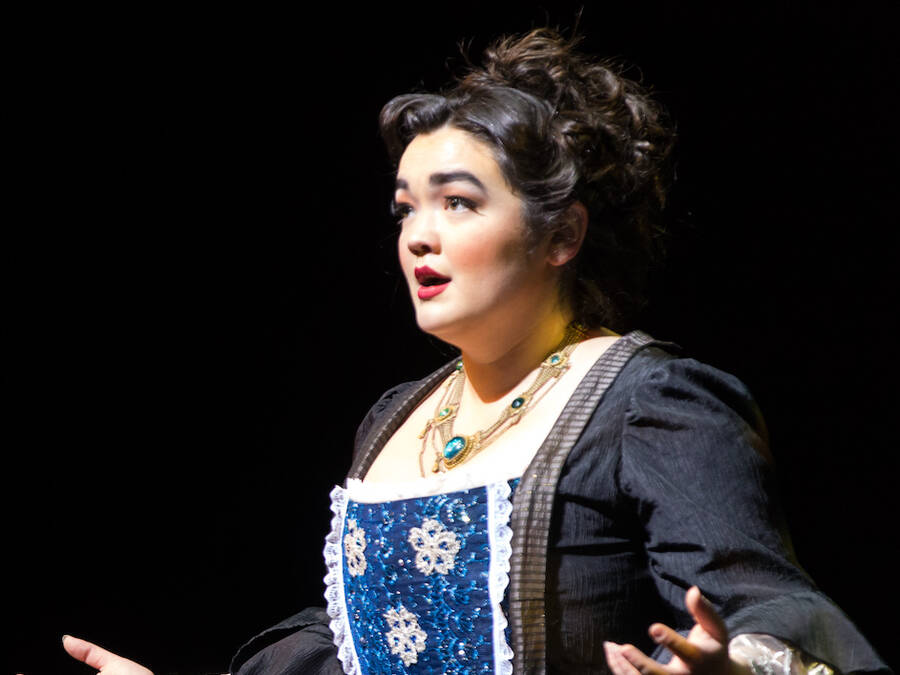 Opera singer in costume