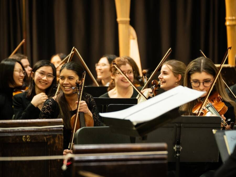 UTSO strings in rehearsal