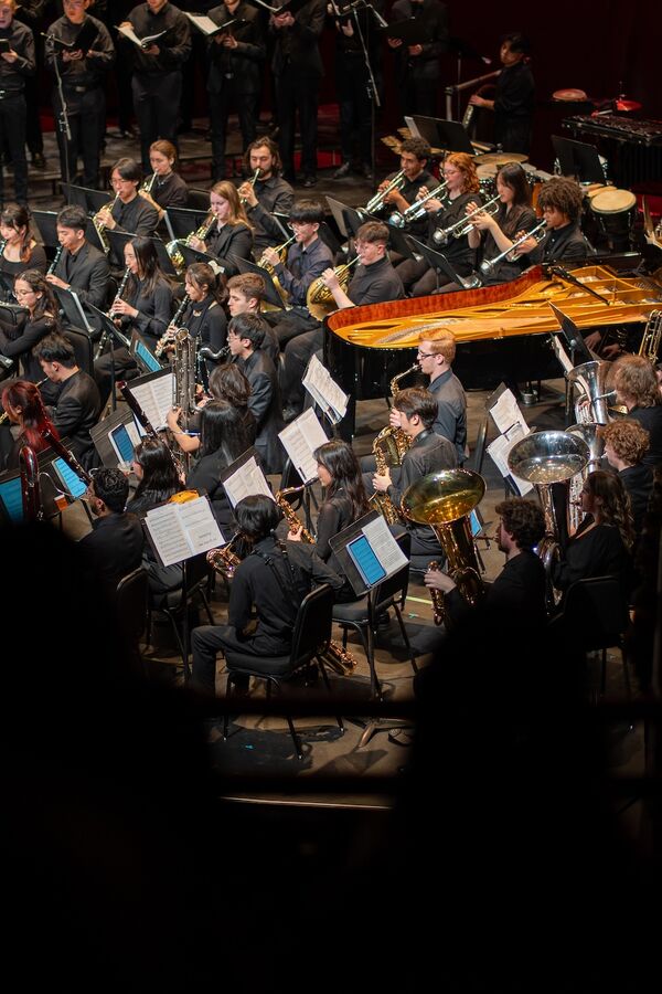 The Wind Ensemble performs in concert