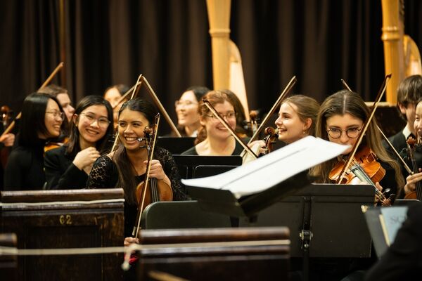 UTSO strings in rehearsal